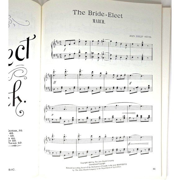 Sousa's Great Marches In Piano Transcription 23 Works Dover Music Books - Picture 8 of 9